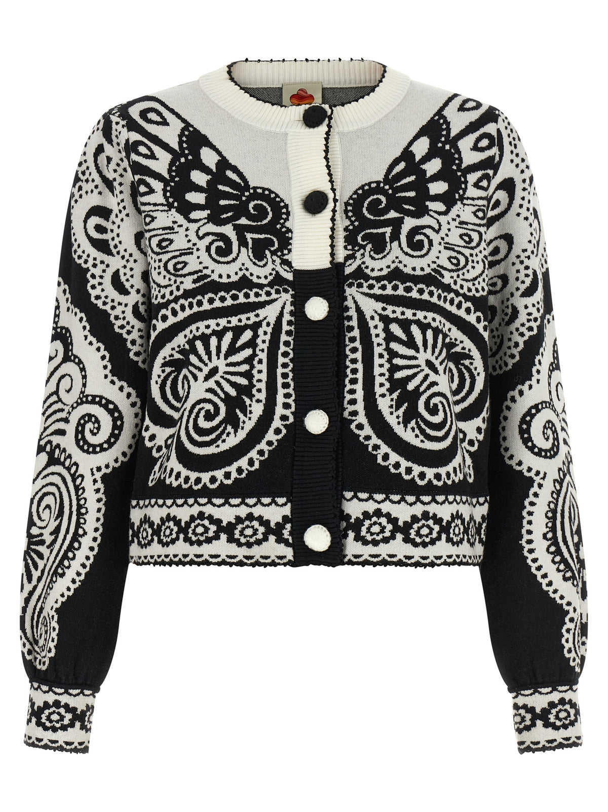 FARM RIO Bicolor Polyester Cardigan