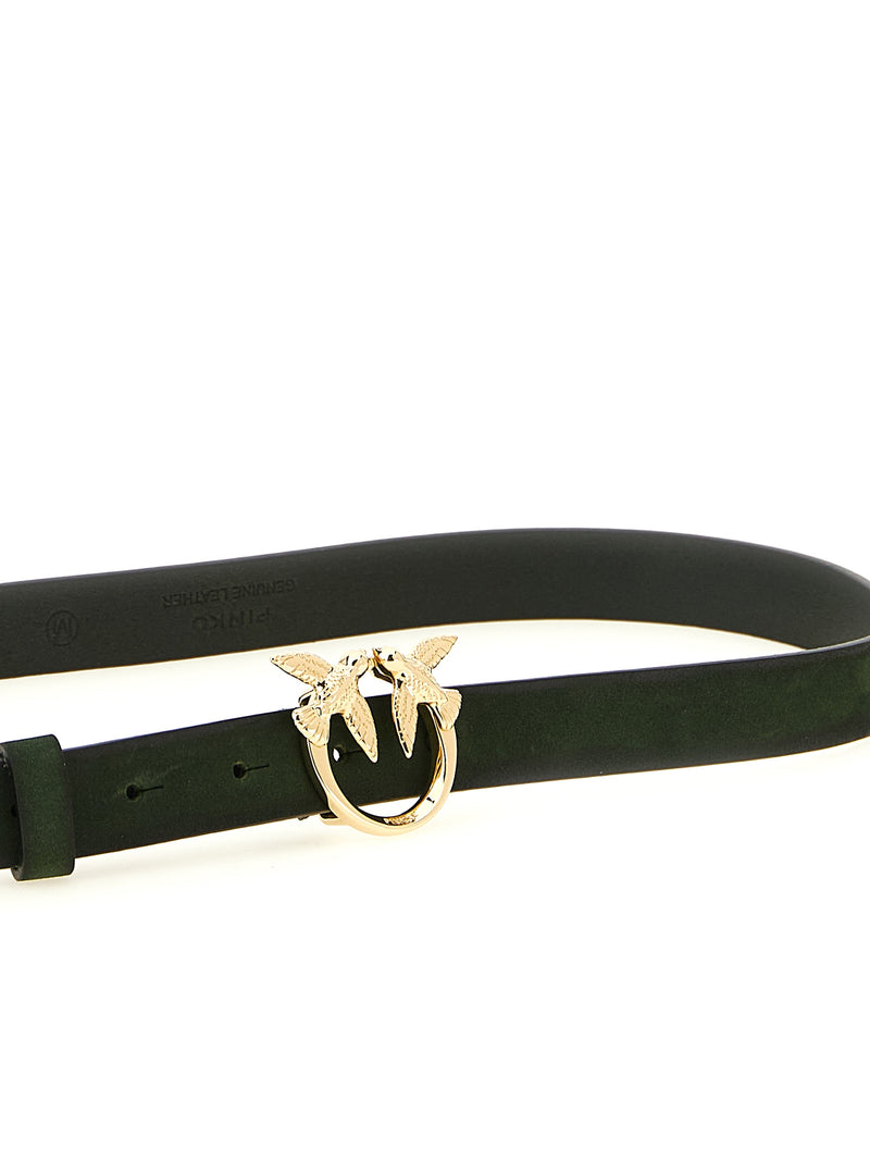 PINKO Bicolor Calfskin Regular Belt - Love Berry Collection