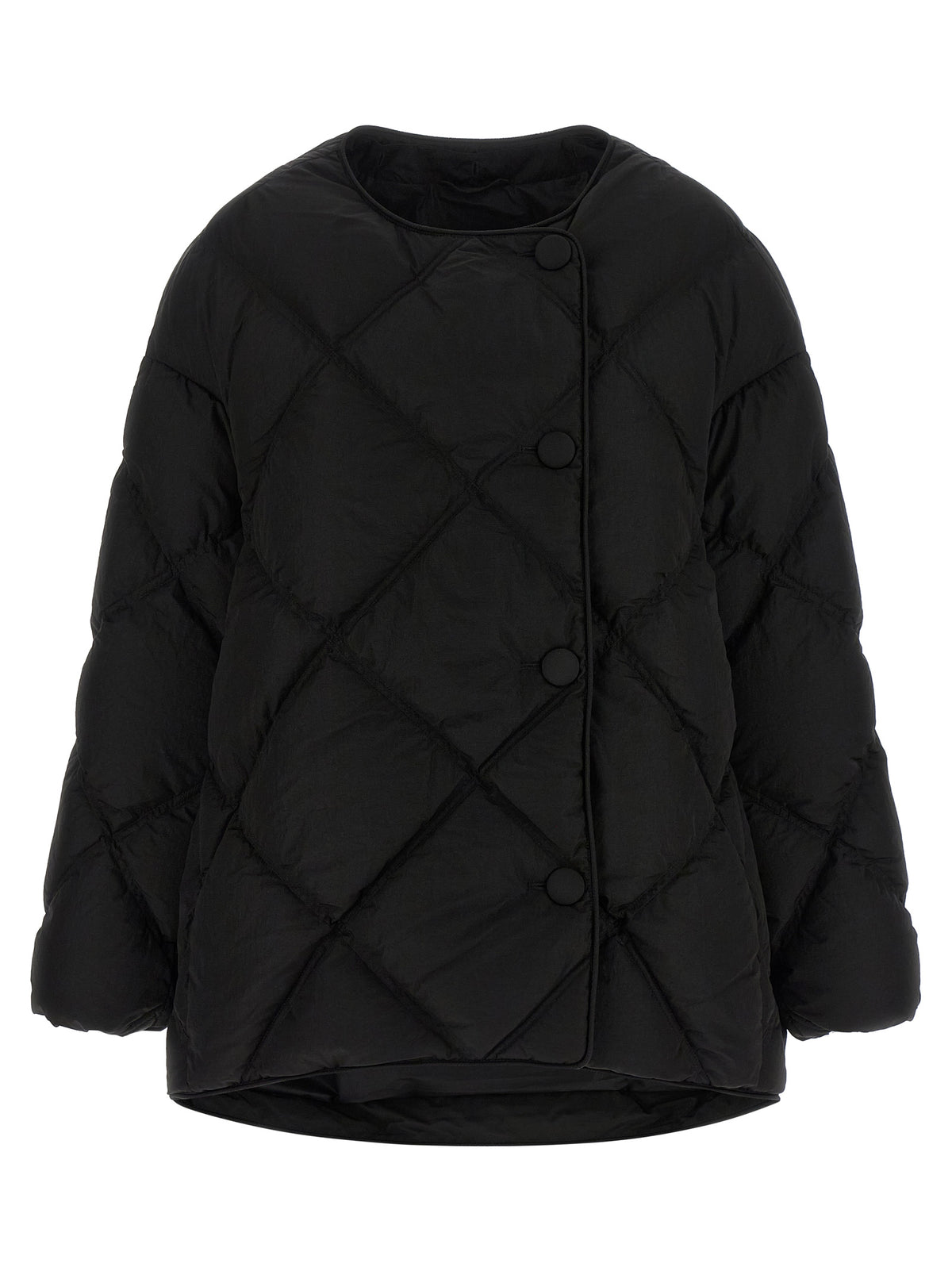 IENKI IENKI Black Nylon Full-Length Jacket