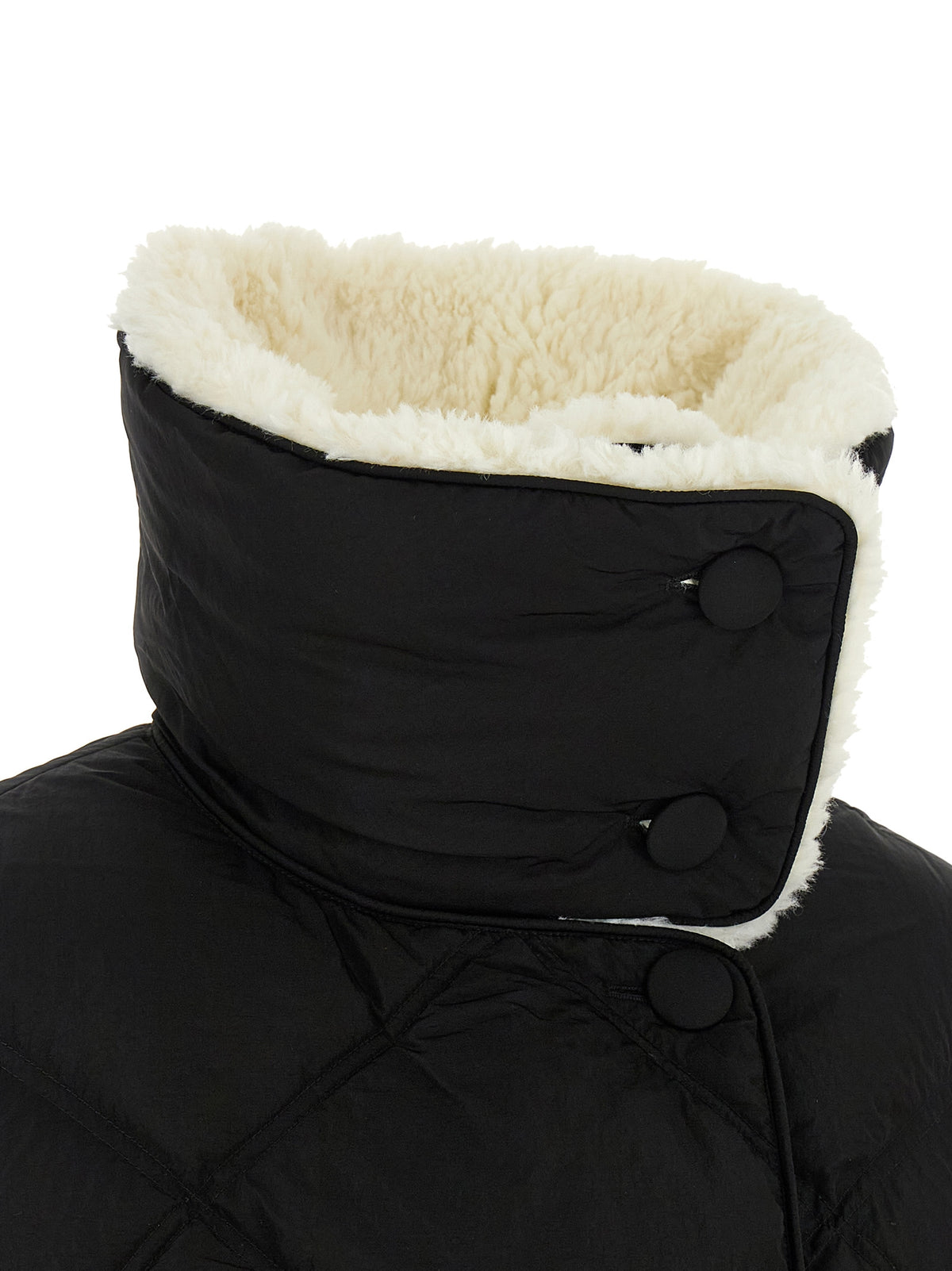 IENKI IENKI Black Nylon Full-Length Jacket