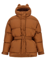 IENKI IENKI Brown Nylon Full-Length Jacket