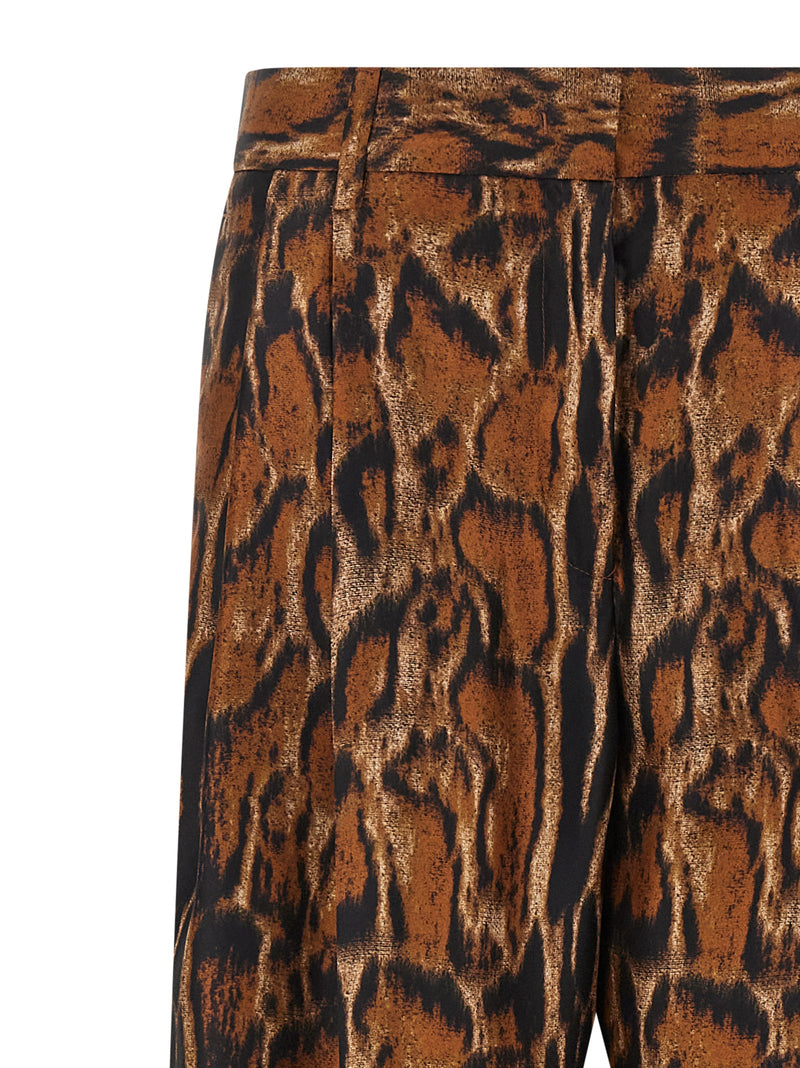 Alberto Biani Brown Silk Casual Pants - Elegant & Chic