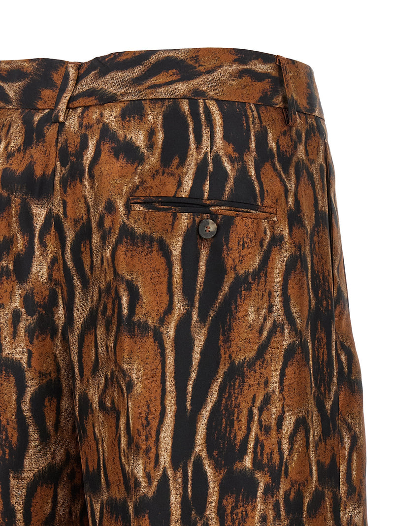 Alberto Biani Brown Silk Casual Pants - Elegant & Chic