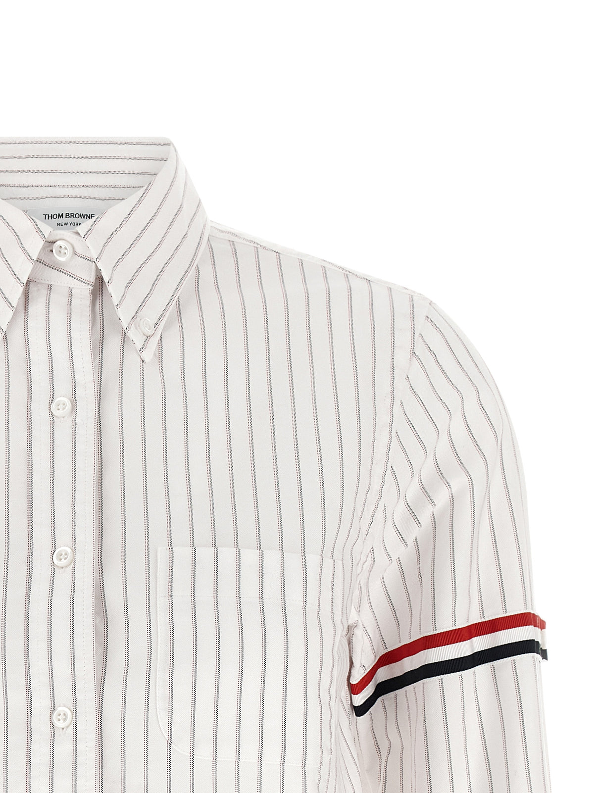 Thom Browne White Cotton Blouse