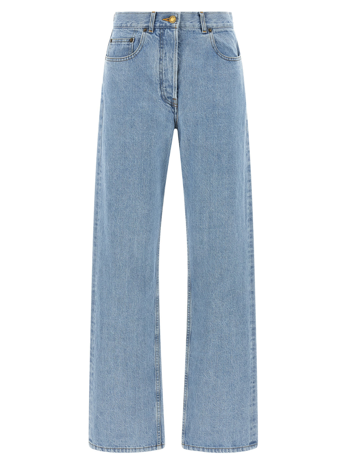 Thom Browne Blue Cotton Straight-Leg Jeans