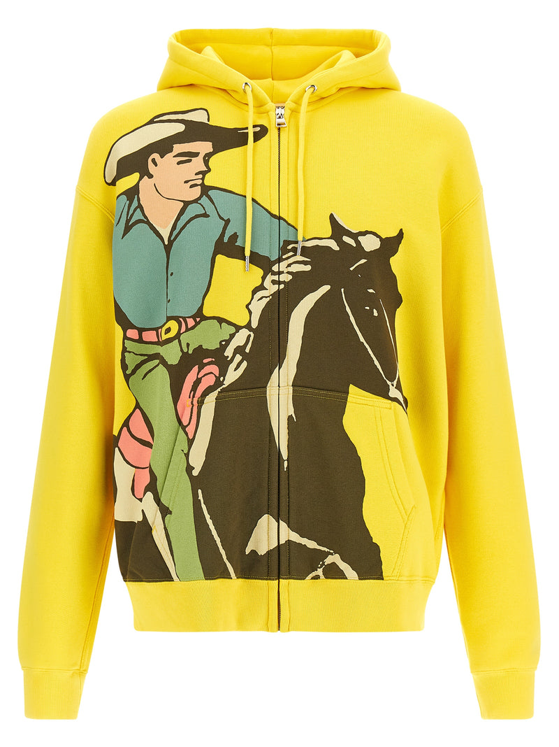 J.W.Anderson Multicolor Cotton Sweatshirt with Cowboy Graphic
