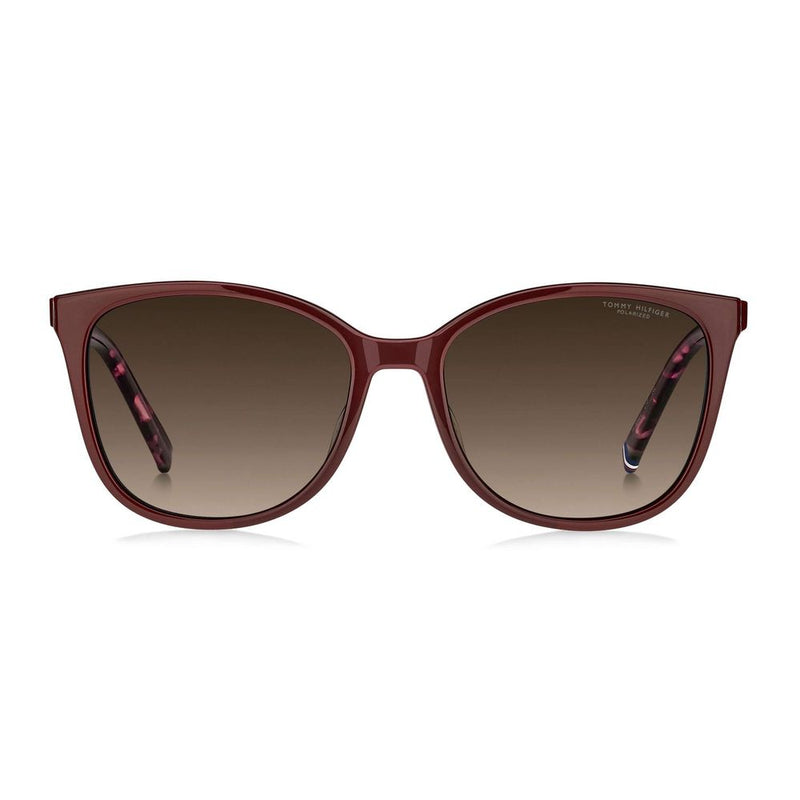 Tommy Hilfiger Burgundy Acetate Cat Eye Glasses (Frames)