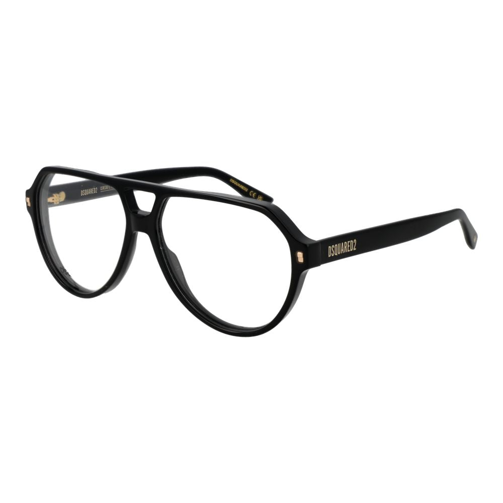 Dsquared² Black Acetate Glasses (Frames) - Aviator Style