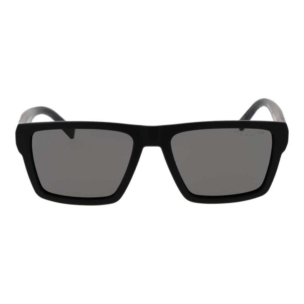 Tommy Hilfiger Black Polyamide Polarized Sunglasses for Men