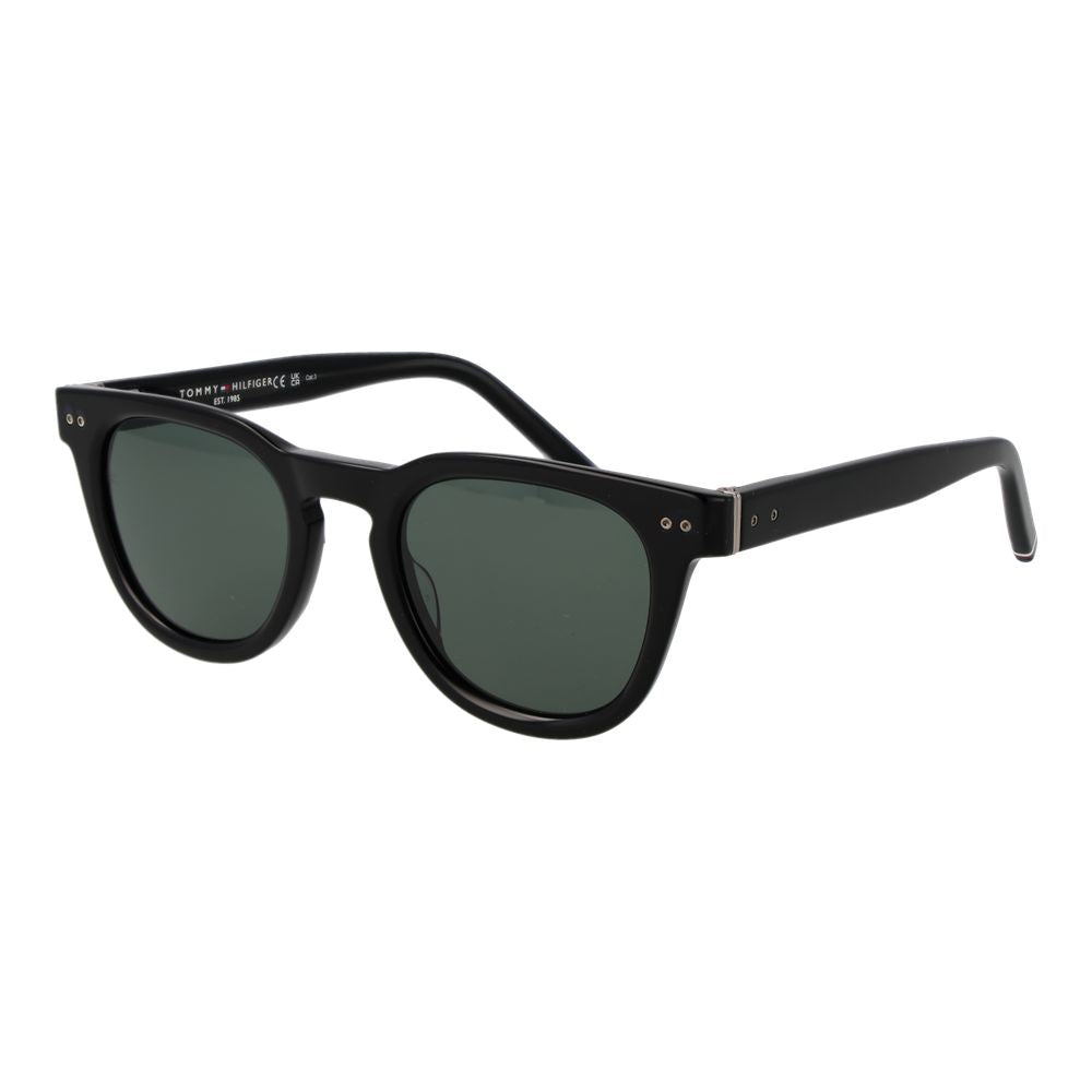 Tommy Hilfiger Black Acetate Sunglasses for Men