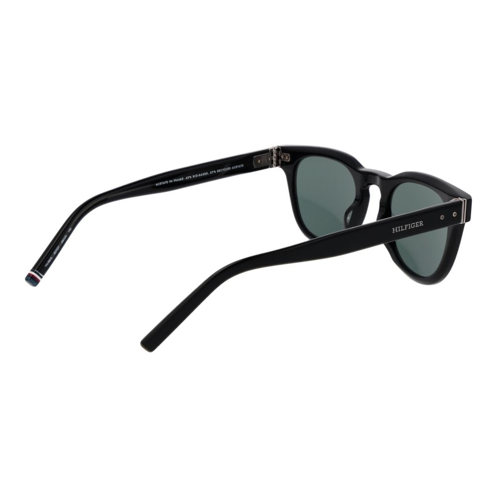 Tommy Hilfiger Black Acetate Sunglasses for Men