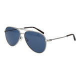 Tommy Hilfiger Silver Metal Aviator Sunglasses for Men