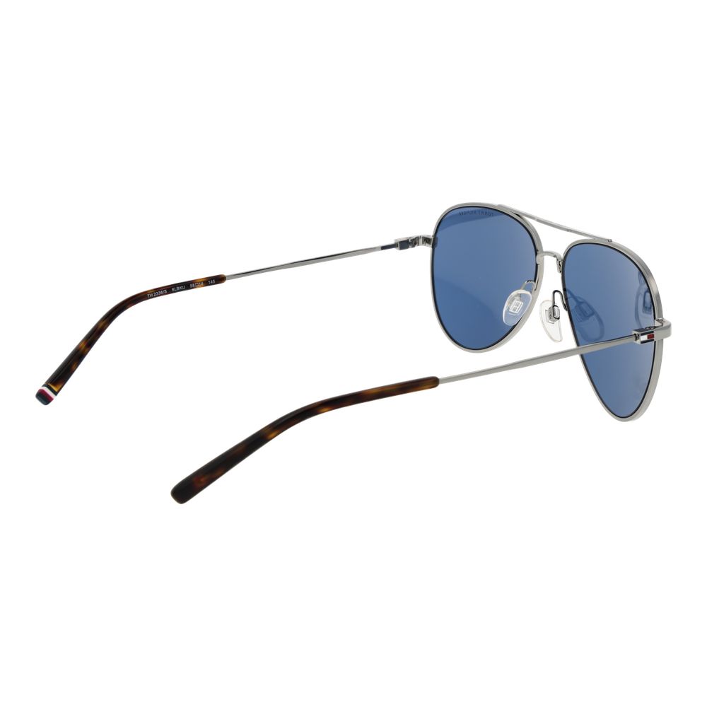Tommy Hilfiger Silver Metal Aviator Sunglasses for Men