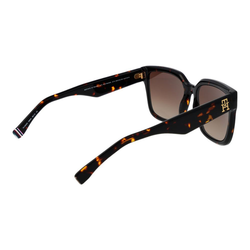 Tommy Hilfiger Black Acetate Sunglasses for Women