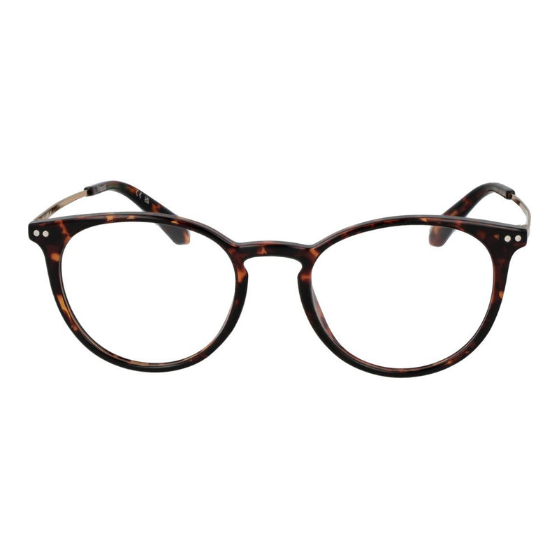 Polaroid Brown Titanium Glasses (Frames) - Unisex Panto Style
