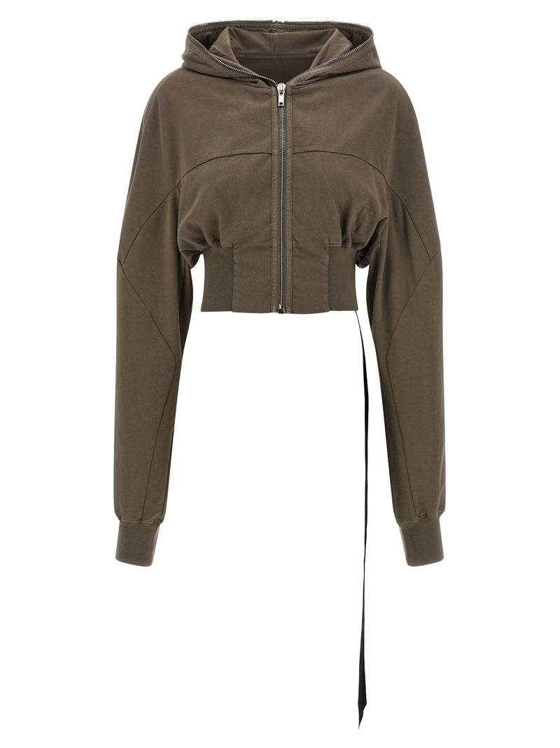 DRKSHDW Gray Cotton Hoodie - Collage Gimp Sweatshirt