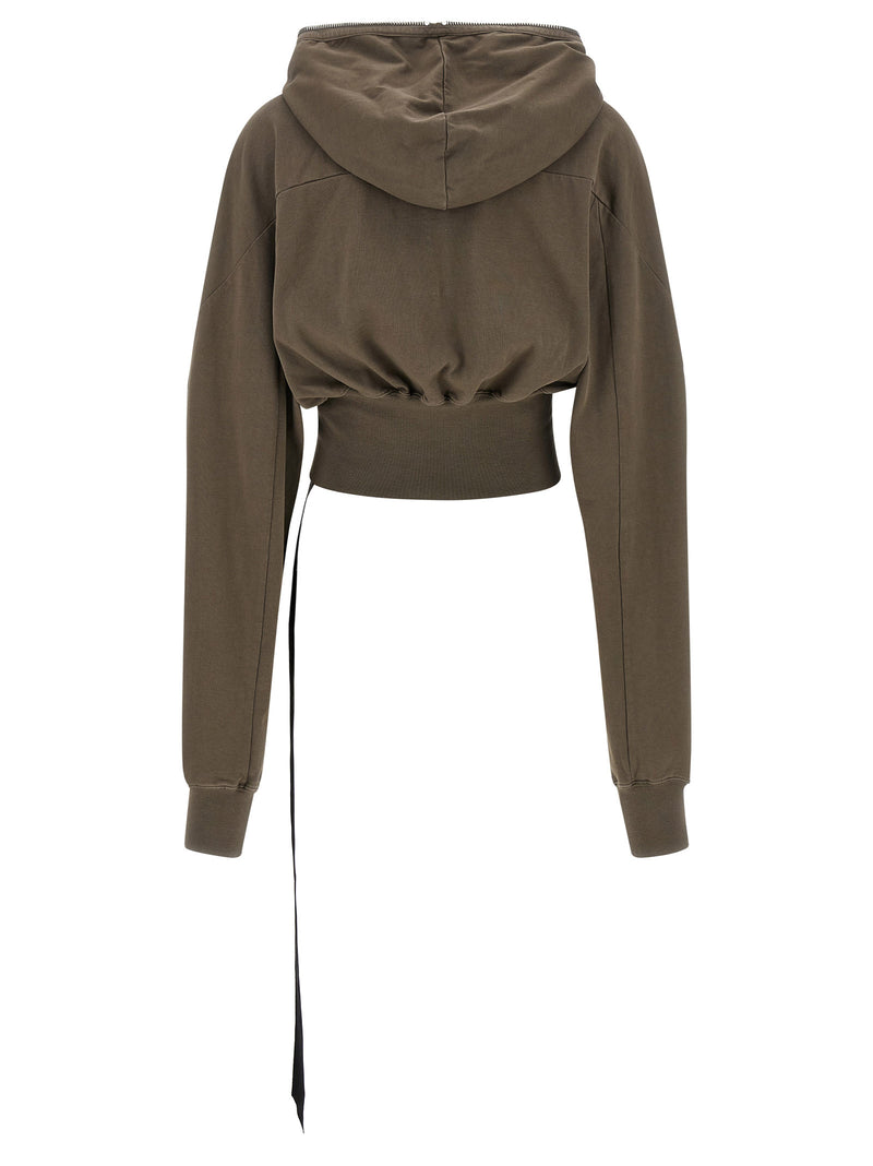 DRKSHDW Gray Cotton Hoodie - Collage Gimp Sweatshirt