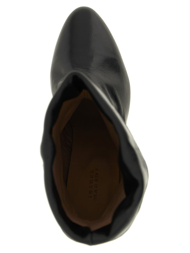 Isabel Marant Dalby Black Cowhide Ankle Boots
