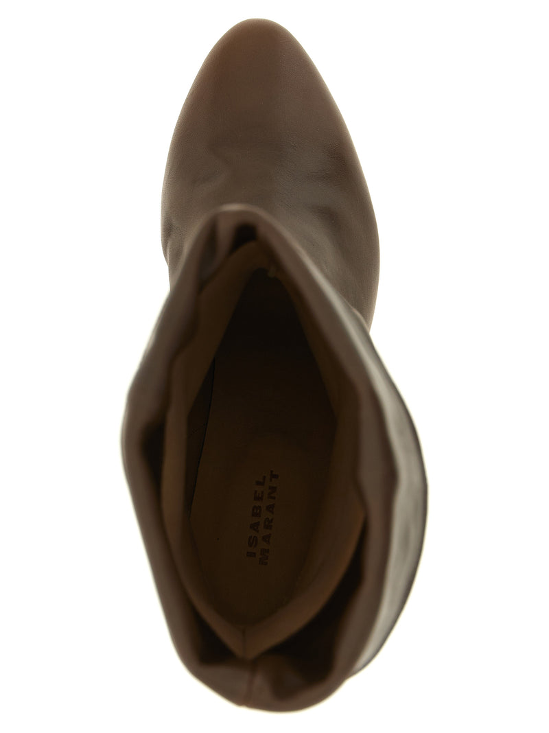 Isabel Marant Dalby Brown Cowhide Ankle Boots