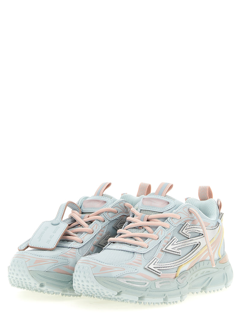 Off-White Blue Polyethylene Athletic Sneakers - Be Right Back