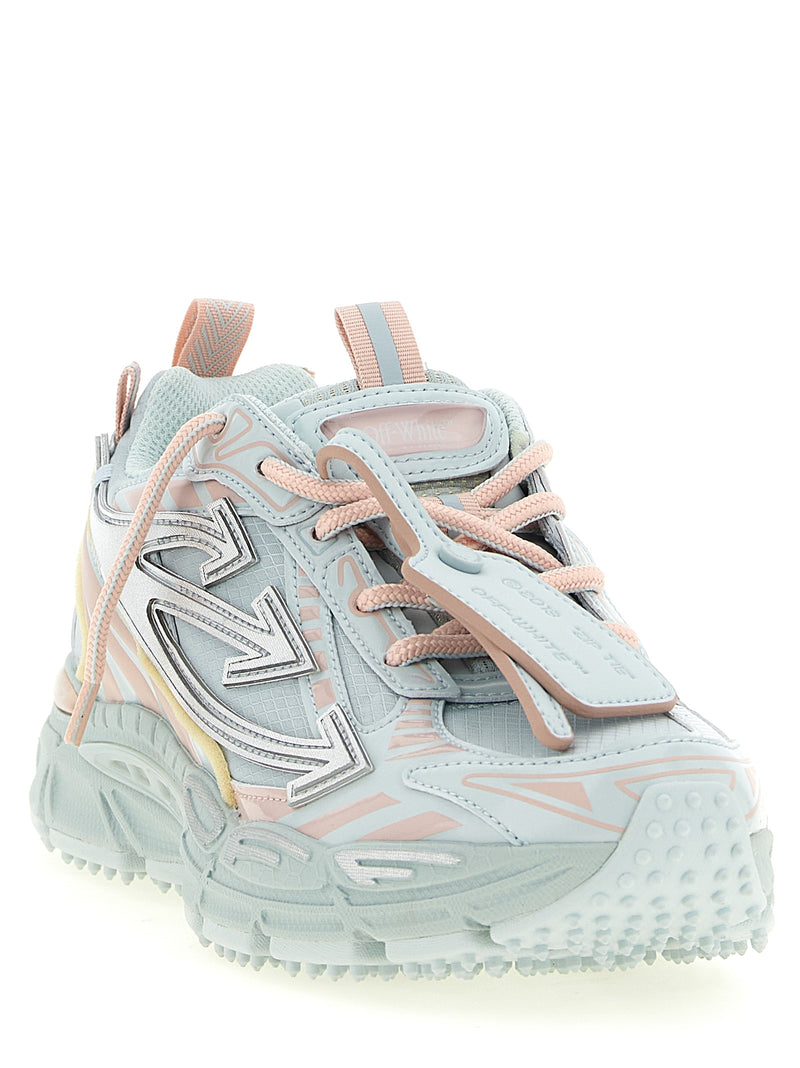 Off-White Blue Polyethylene Athletic Sneakers - Be Right Back