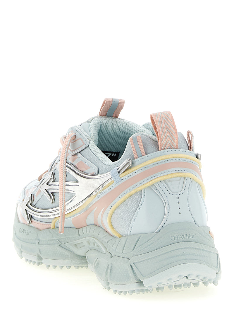 Off-White Blue Polyethylene Athletic Sneakers - Be Right Back