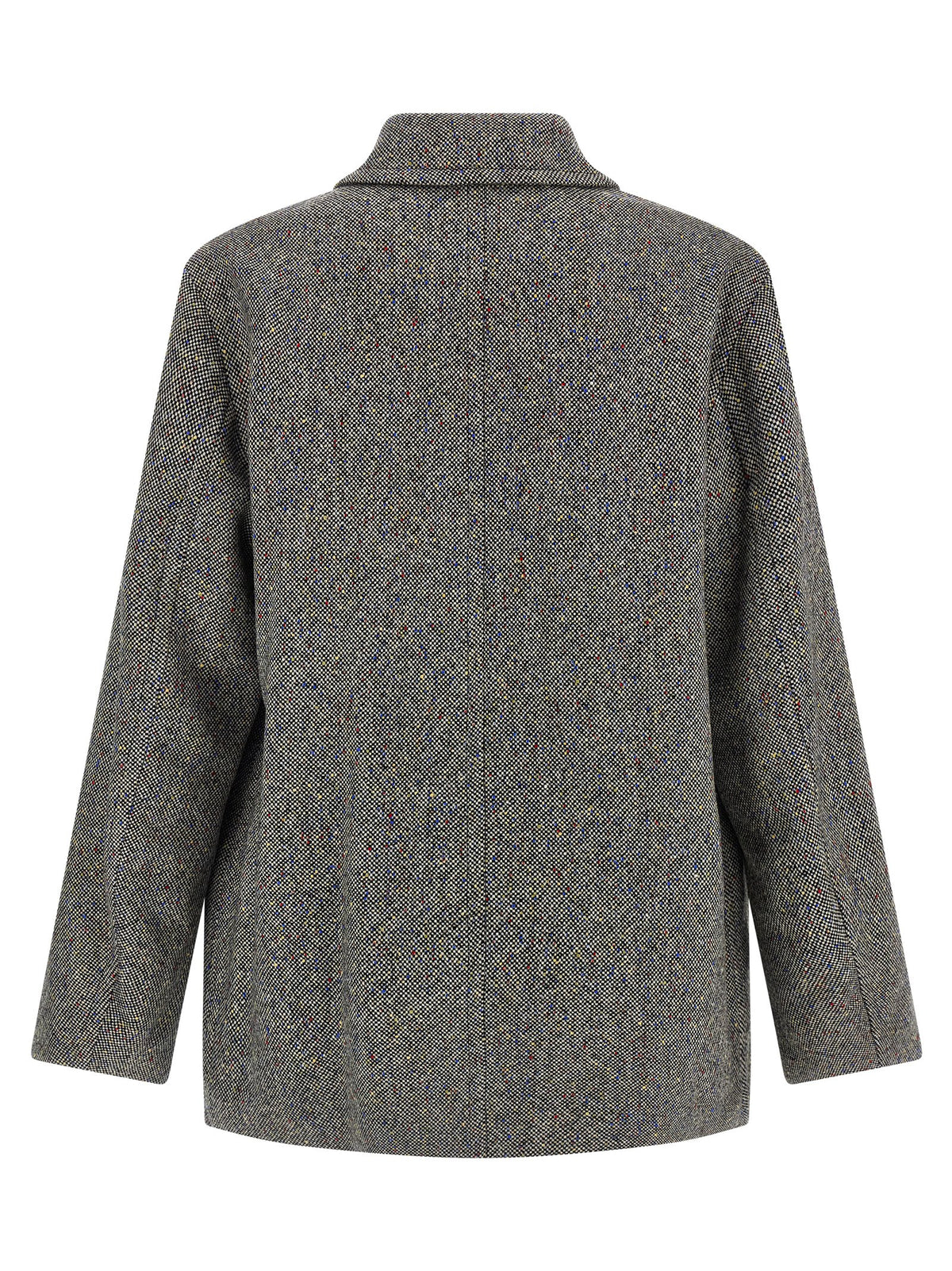 Dries Van Noten Randale Gray Wool Coat