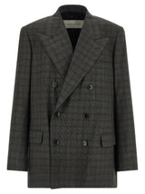 Dries Van Noten Gray Wool Blazer