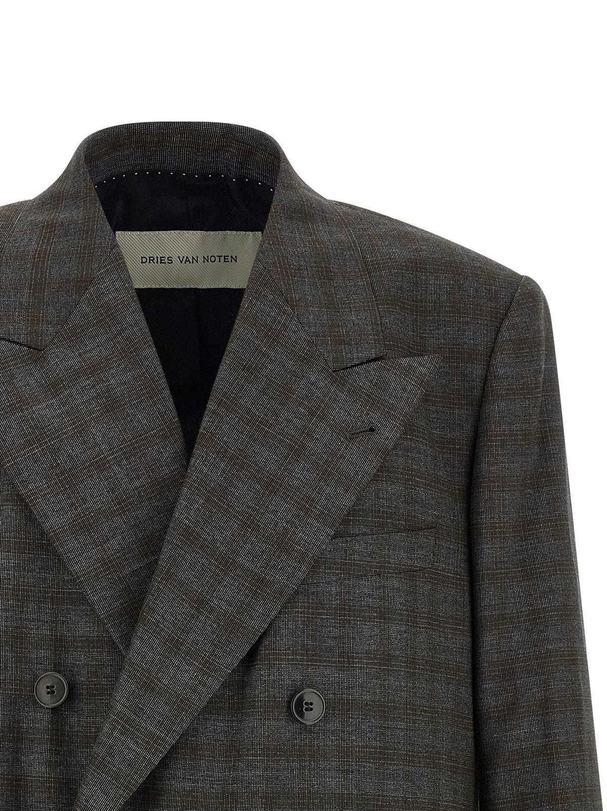 Dries Van Noten Gray Wool Blazer