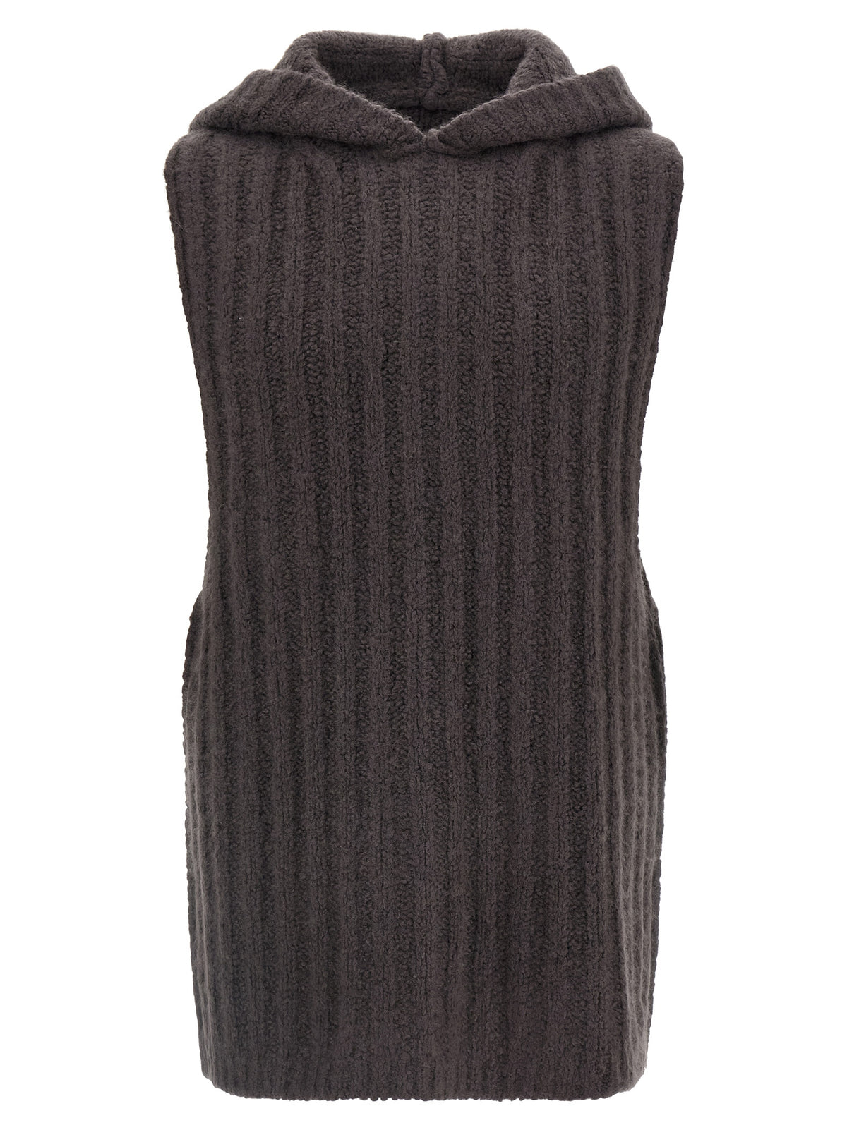 Rick Owens Gray Cashmere Sleeveles Sweater