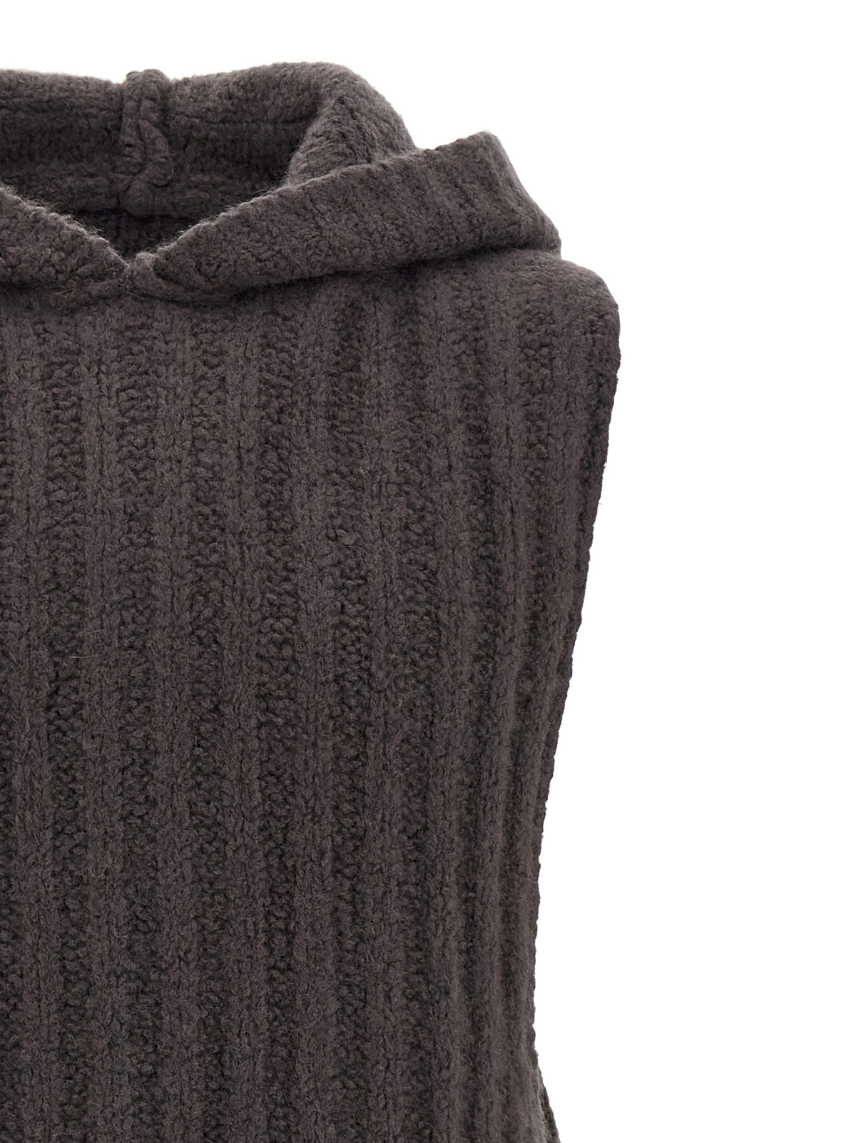 Rick Owens Gray Cashmere Sleeveles Sweater
