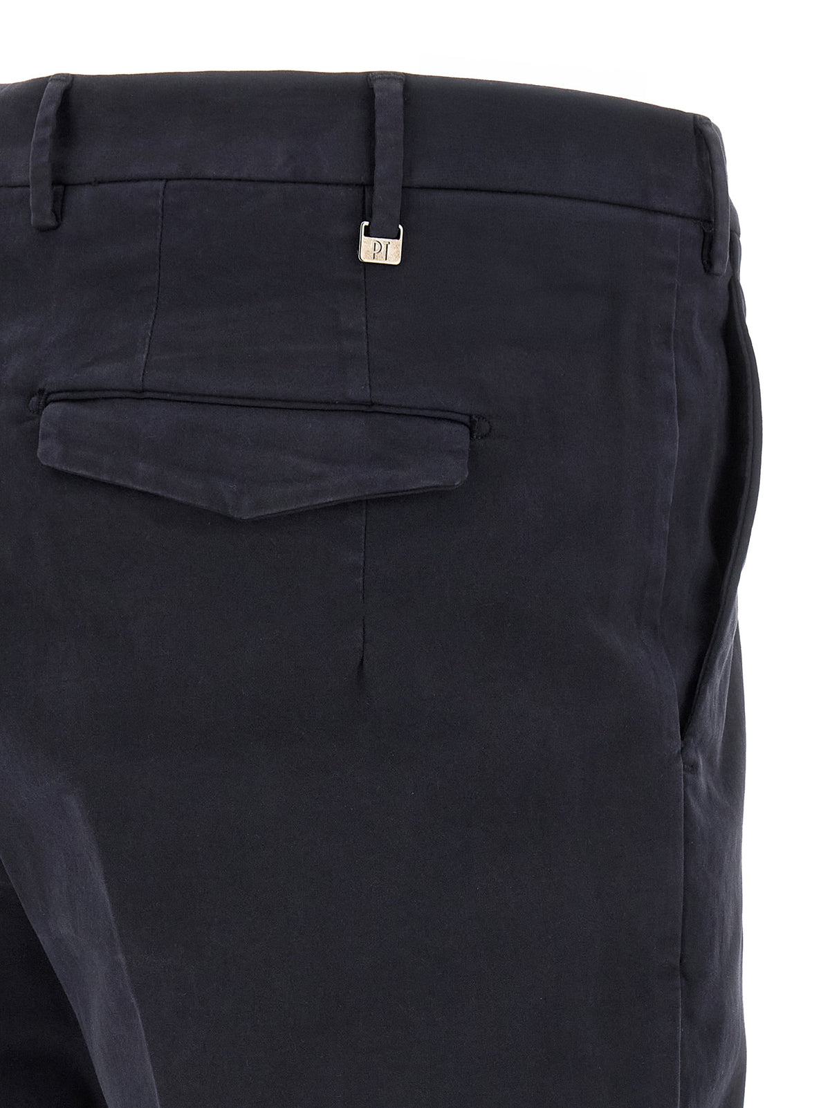 PT Torino Blue Cotton Casual Pants