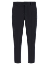 PT Torino Black Virgin Wool Casual Pants