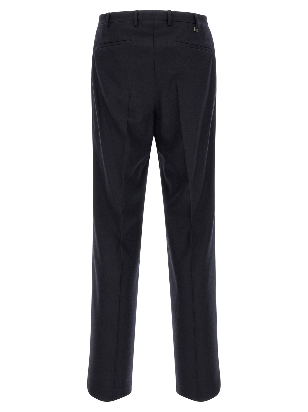 PT Torino Black Virgin Wool Casual Pants