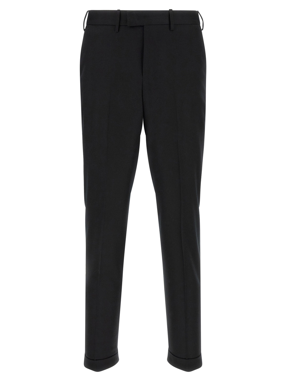 PT Torino Black Virgin Wool Dress Pants