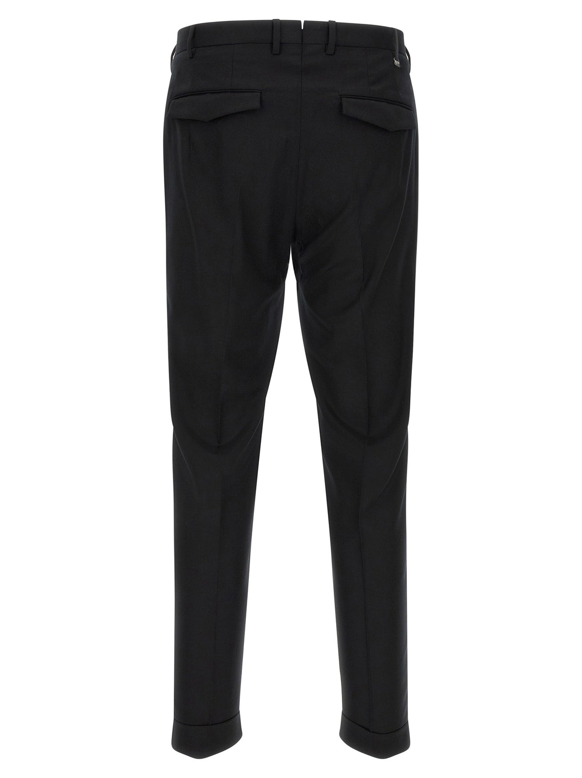 PT Torino Black Virgin Wool Dress Pants