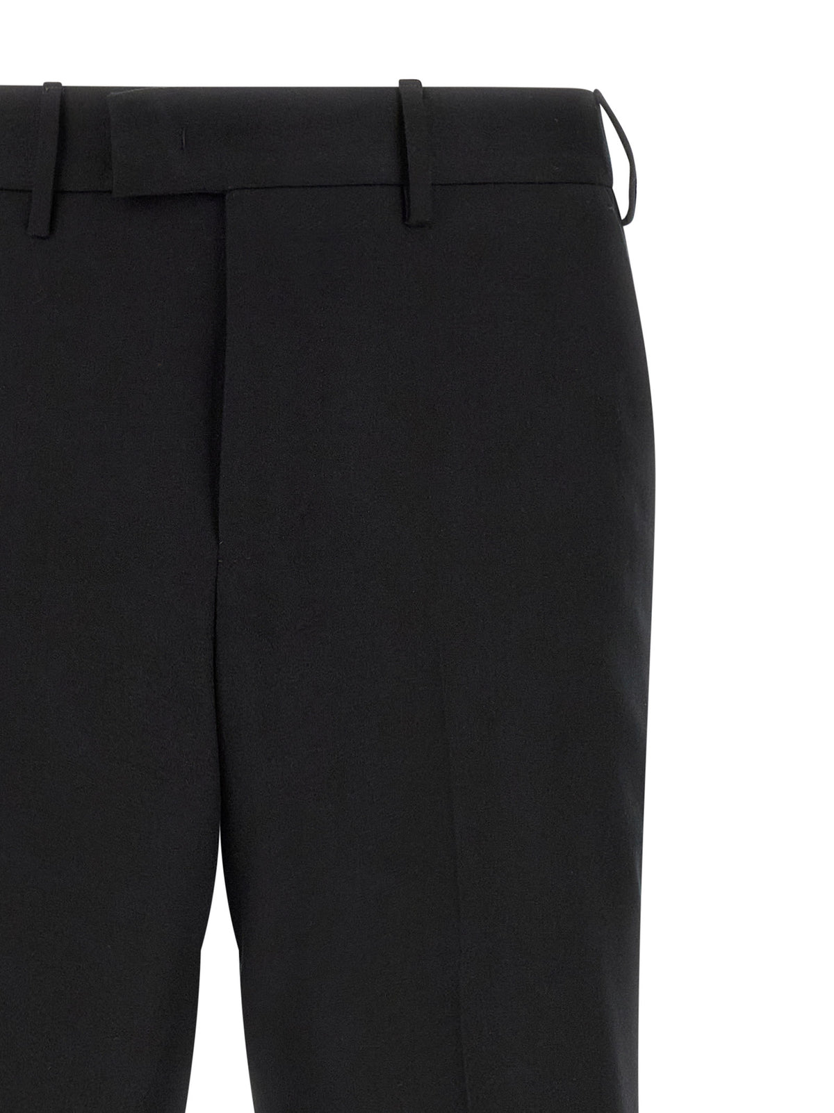 PT Torino Black Virgin Wool Dress Pants