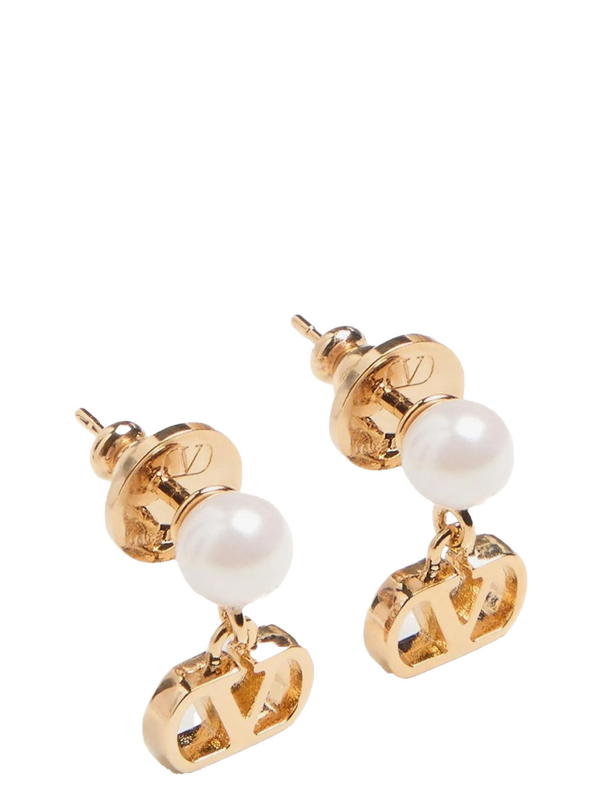 Valentino Garavani Gold Brass Earrings