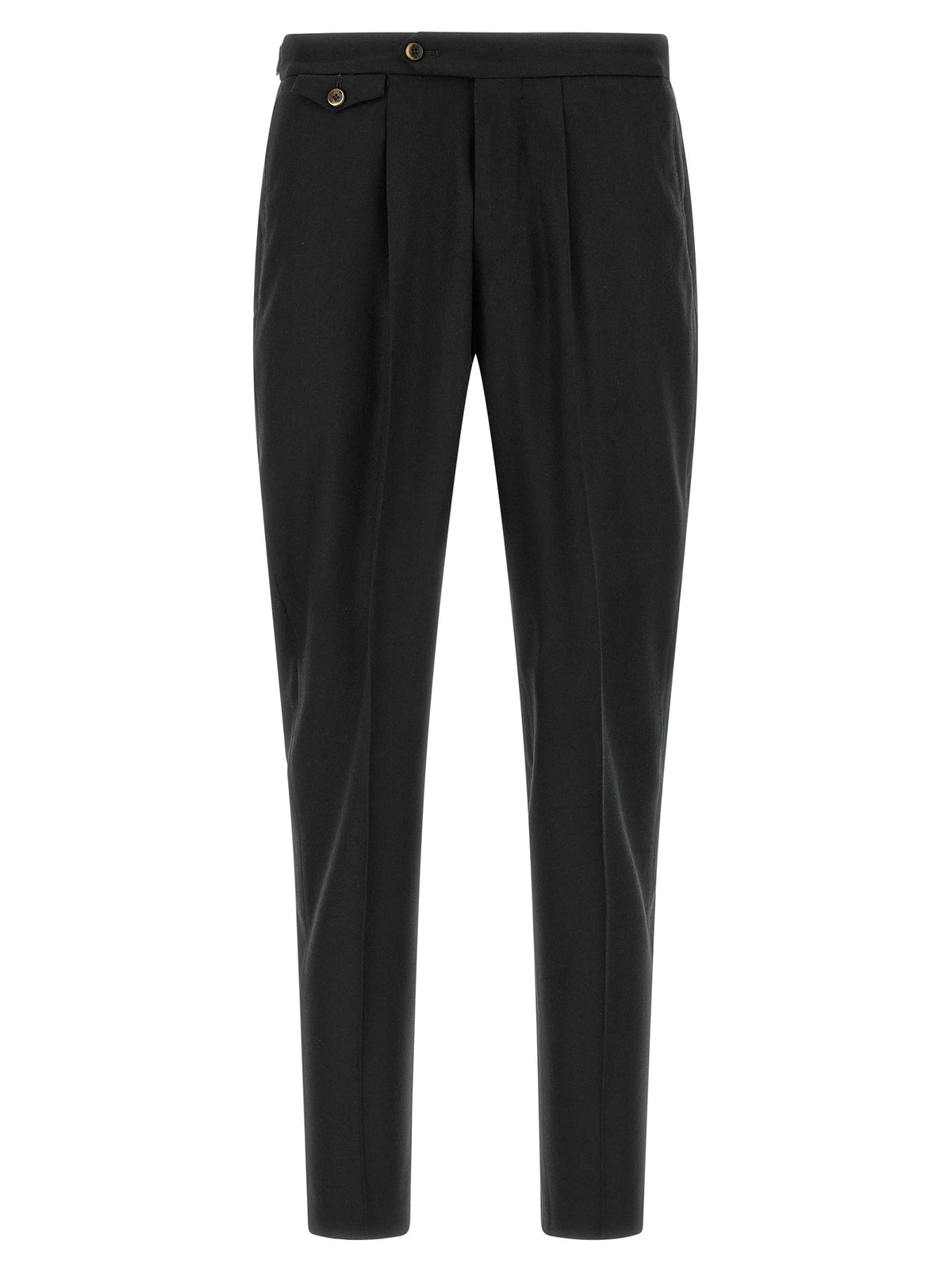 PT Torino Black Virgin Wool Dress Pants