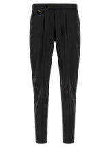 PT Torino Black Virgin Wool Dress Pants