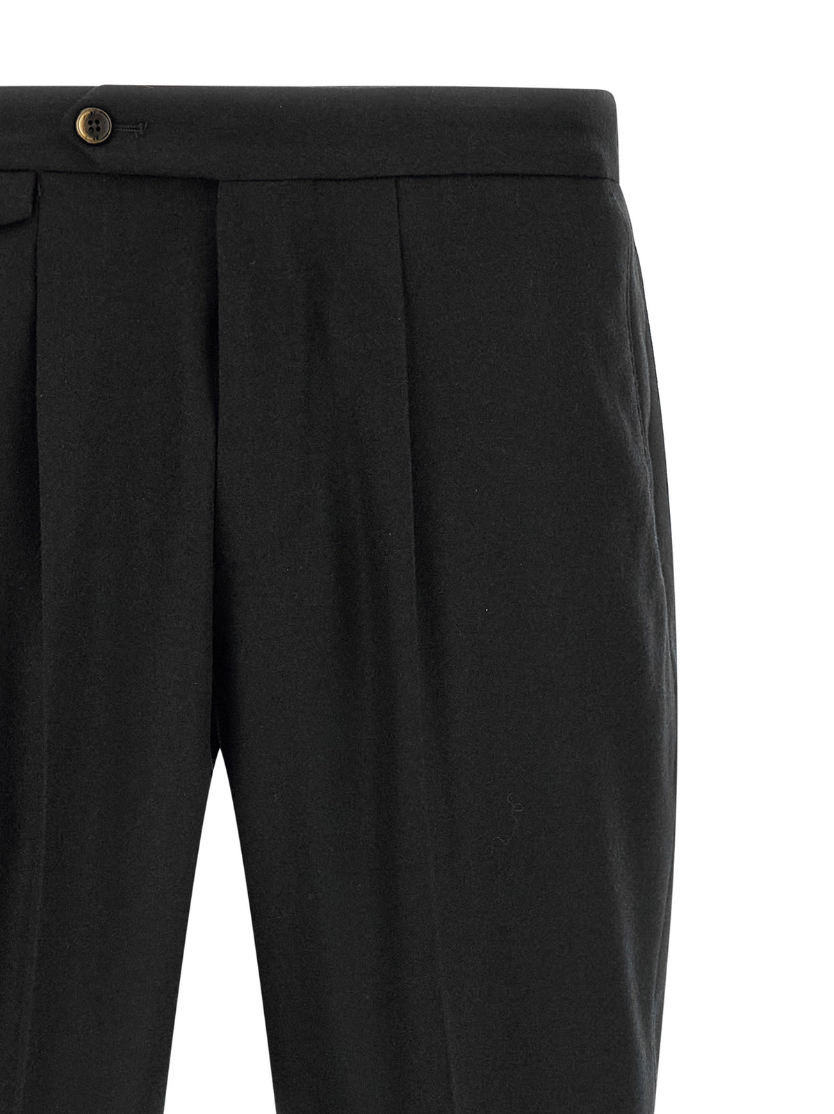 PT Torino Black Virgin Wool Dress Pants