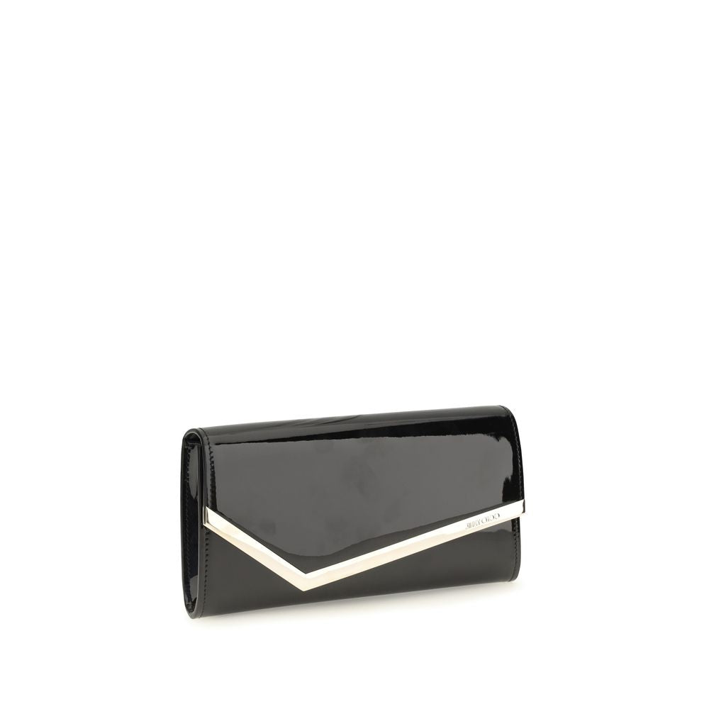 Jimmy Choo Black Calf Leather Bos Taurus Wallet