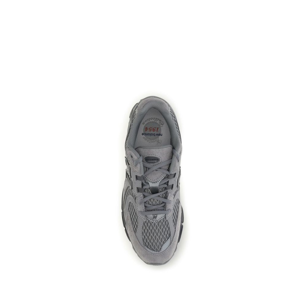 New Balance Gray Fabric Athletic Sneakers