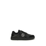 Philipp Plein Black Polyester Low Top Sneakers