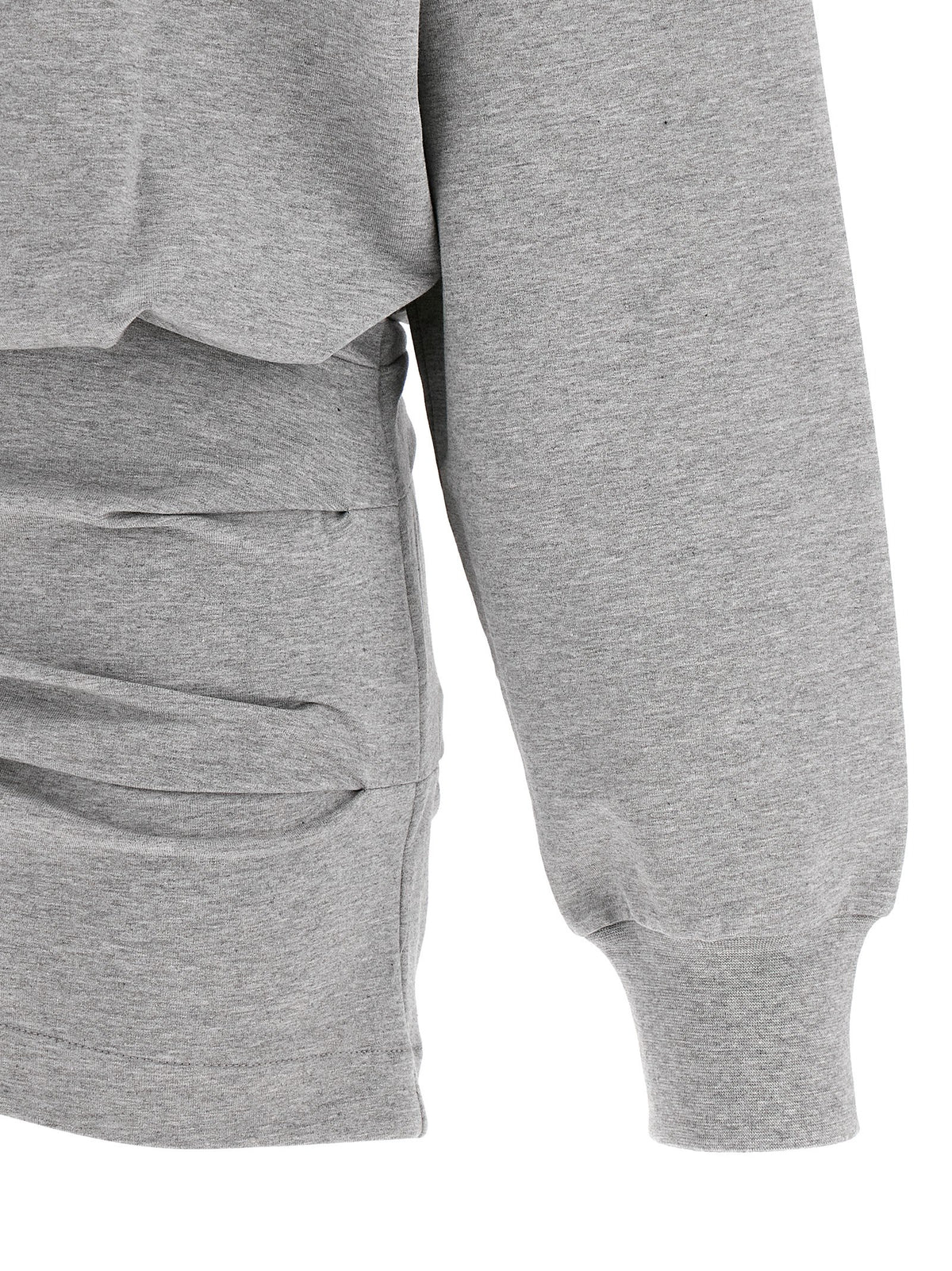 The Attico Gray Cotton Short Dress
