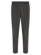 CELLAR DOOR Gray Virgin Wool Cropped Pants
