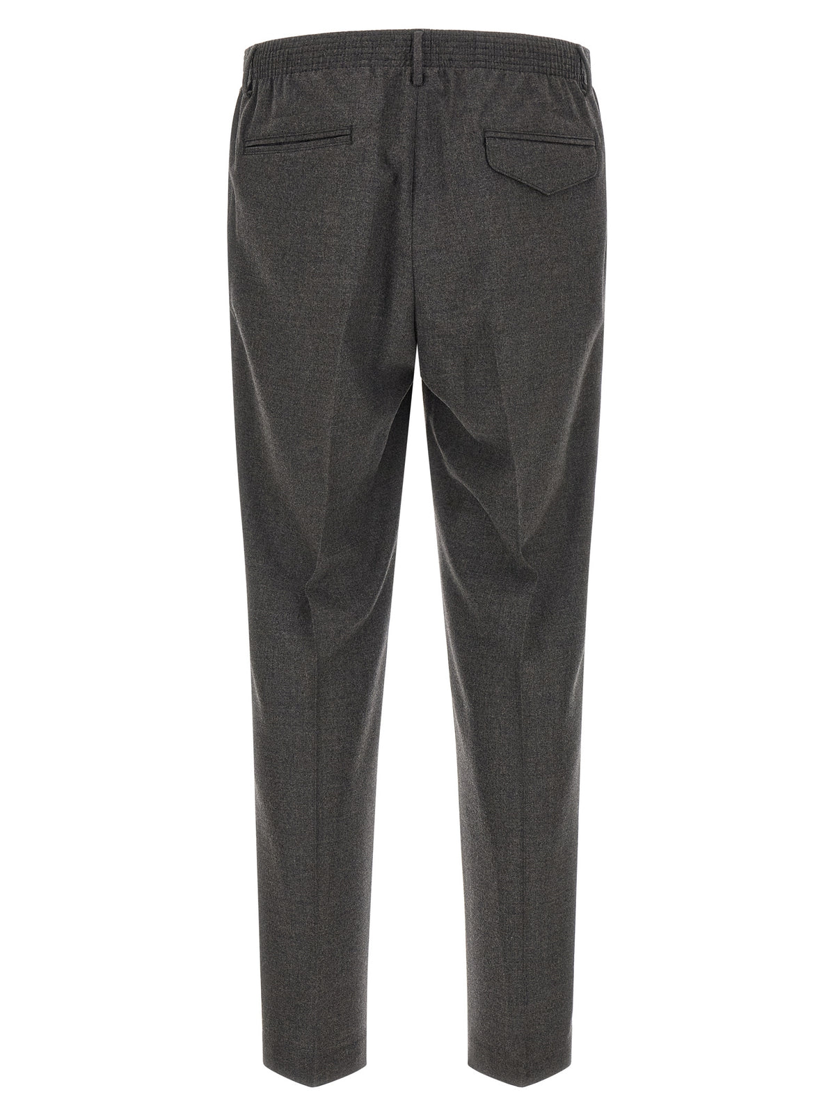 CELLAR DOOR Gray Virgin Wool Cropped Pants