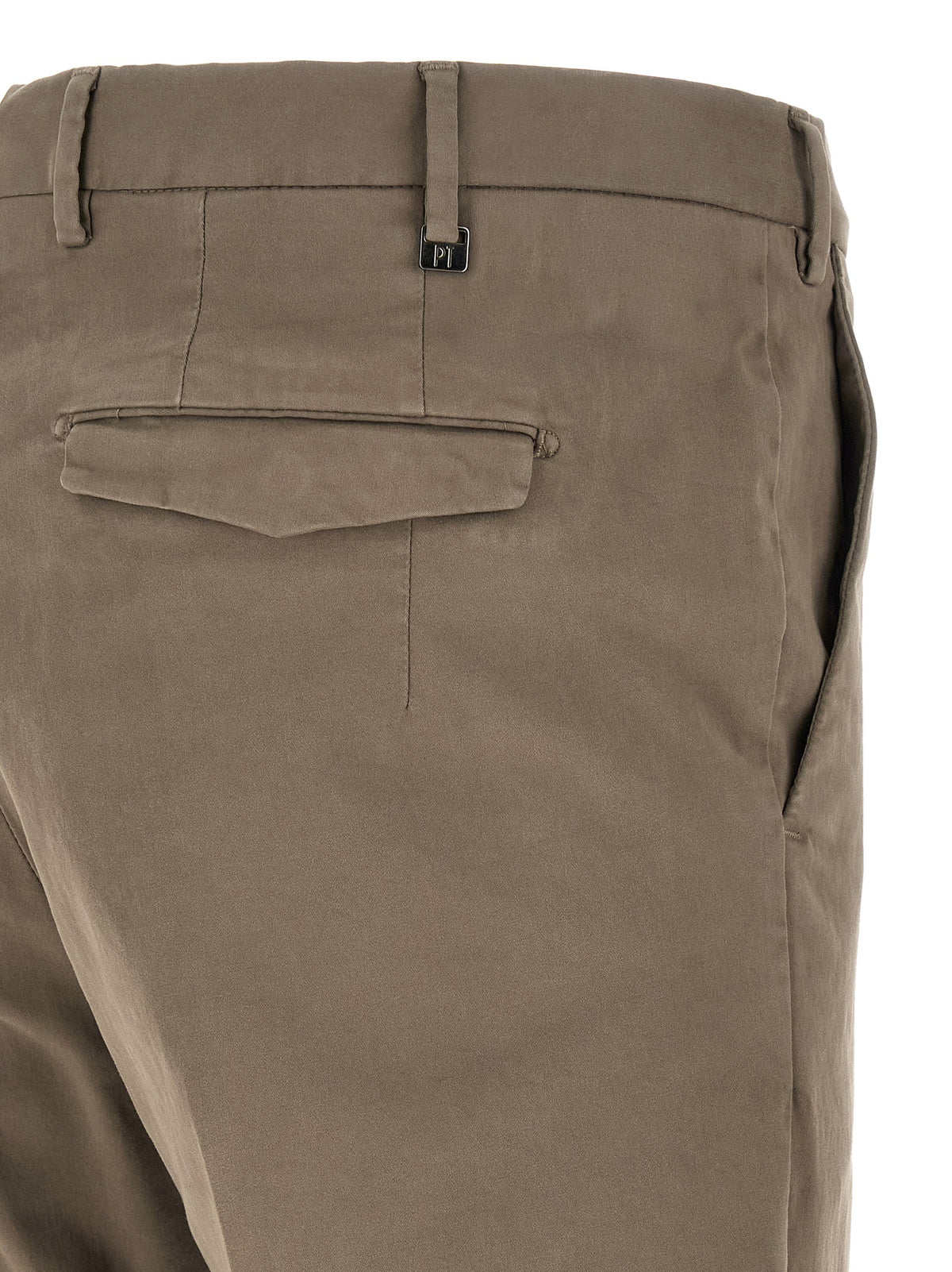 PT Torino Beige Cotton Casual Pants