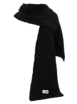 MM6 Maison Margiela Black Marabou Scarf