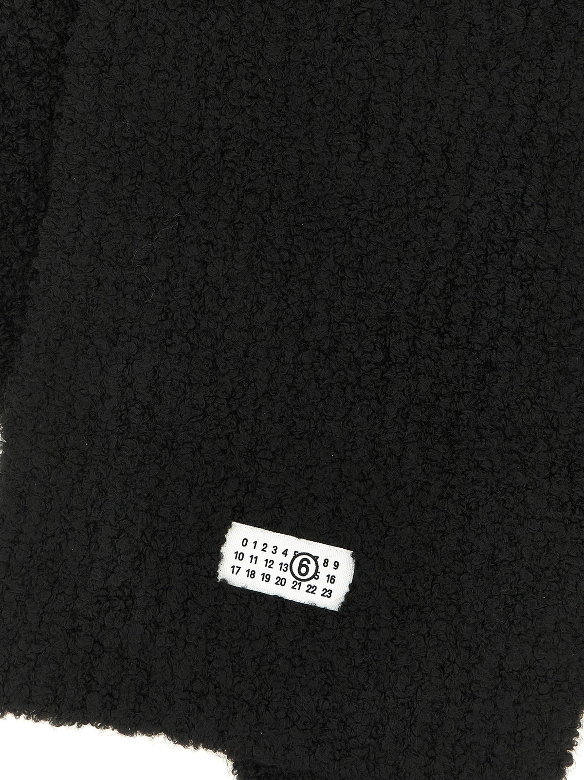 MM6 Maison Margiela Black Marabou Scarf